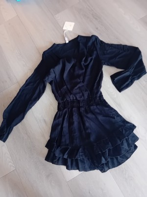 Jumpsuite ruffle zwart 