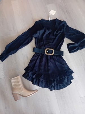 Jumpsuite ruffle zwart 