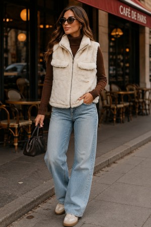 Fluffy Bont gilet 