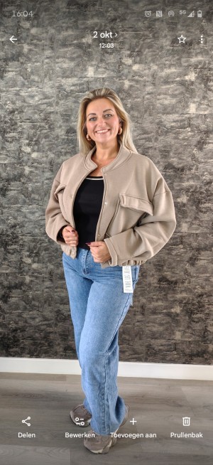 Taupe bomberjack jogging