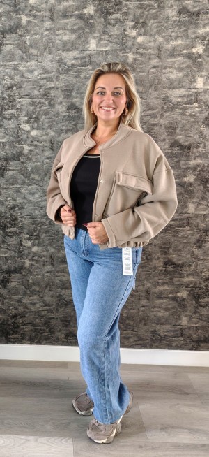 Taupe bomberjack jogging