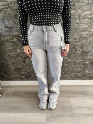 Hello miss wide leg jeans grijs HM 6563-2
