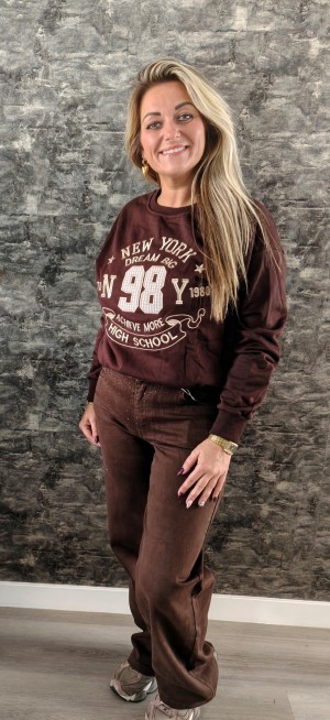 Sweater Chocobruin new York 98