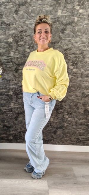Sweater california geel 801731