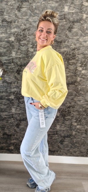 Sweater california geel 801731