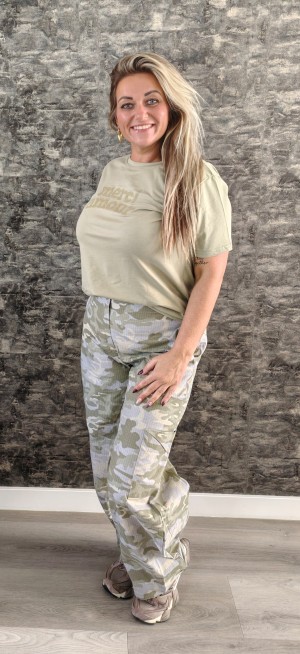 Shirt army color merci amour 
