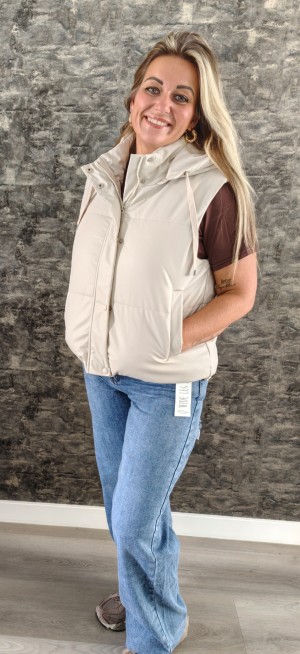 Bodywarmer beige QR c00010