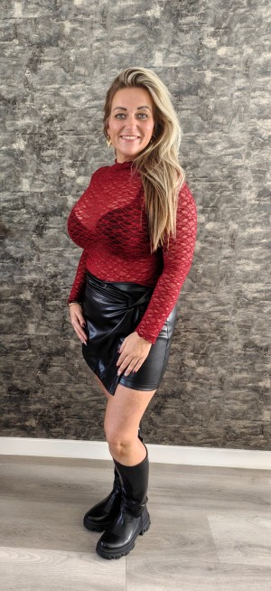 Top kant bordeaux/burgundy 61780