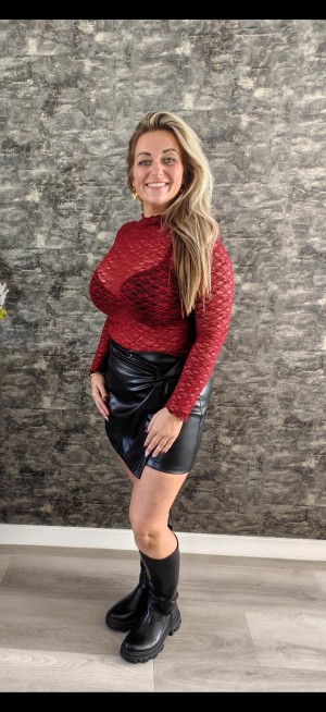 Top kant bordeaux/burgundy 61780