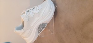 Sneaker wit shine 9239