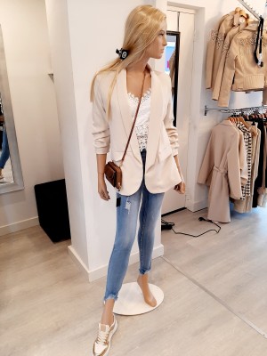 Blazer zandbeige 
