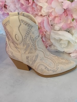 Stone western boots 