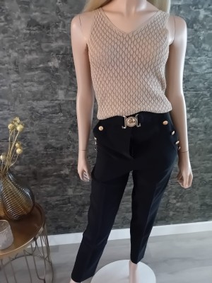Pantalon gouden  knoop P933