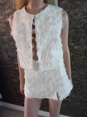 Broek rokjes white 