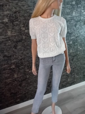 By clara top/shirt  heart off white CH 9061