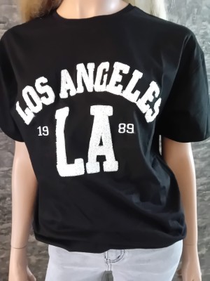 Oversized shirt los angeles LA black