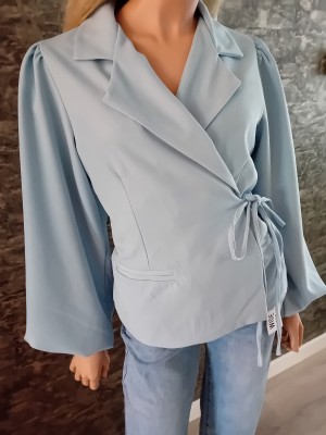 Strikblazer babyblauw 