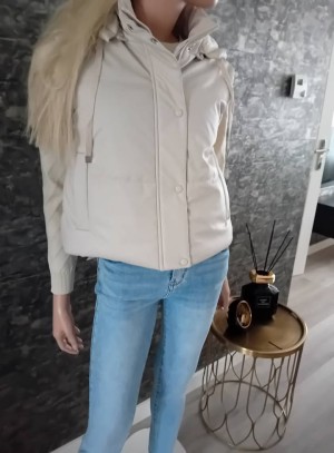 Bodywarmer beige QR c00010