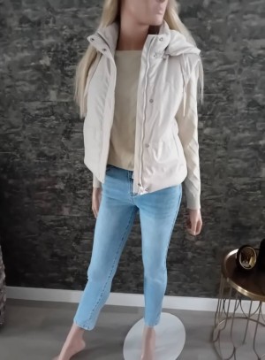 Bodywarmer beige QR c00010