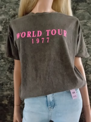 Shirt worldtour backprint antraciet grijs 801594