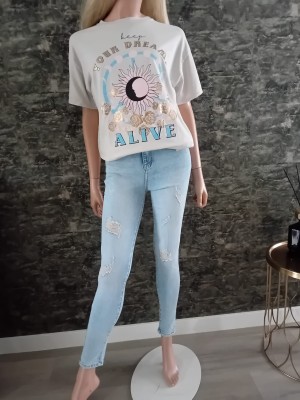 Oversized shirt beige  Alive