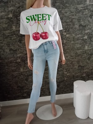 Shirt sweet wit cherry wit