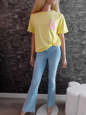 LA Basic shirt yellow 