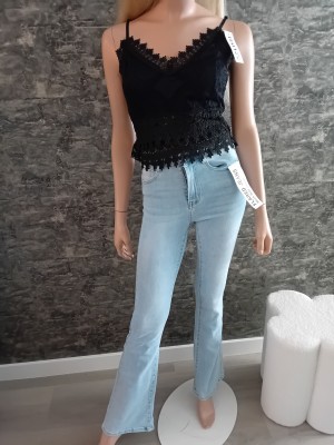 Croptop lace black