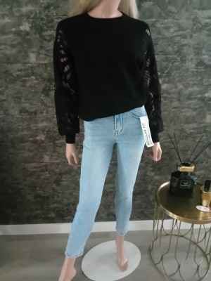 Trui black lace SA 9362