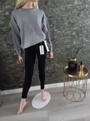 Trui California backtekst velvet grijs