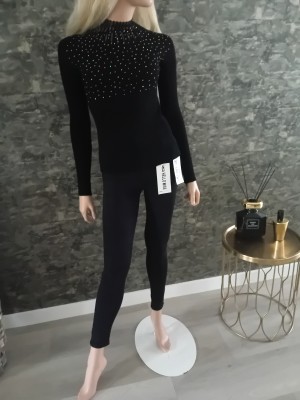 Truitje black shining strass 3165