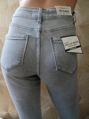 Hello miss jeans regular fit grijs HM5191-3