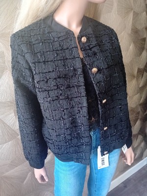 Chic jasje unika goude knoppen 