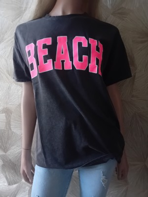 Shirt beach zwart /rose ciao milano