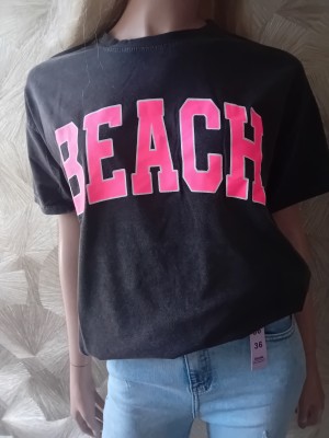 Shirt beach zwart /rose ciao milano