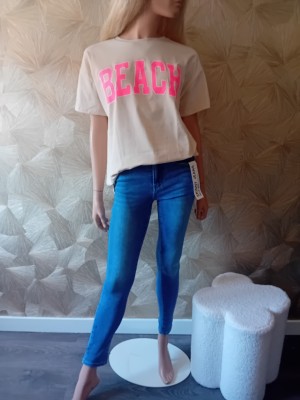 Shirt beach beige /fuchsia 801780