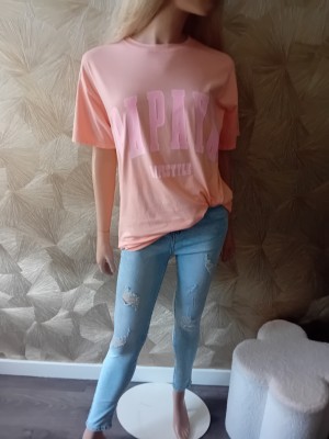 Shirt papaya zalmroze 