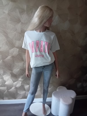 Shirt papaya wit/rose R 2857