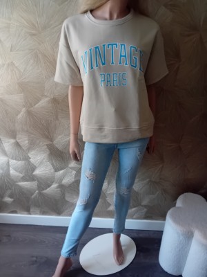 Sweater shirt vintage beige