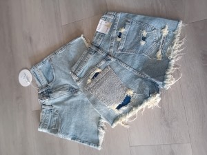Jeansshort strass  viral monday LW- 736