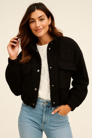 Teddybont bomber zwart