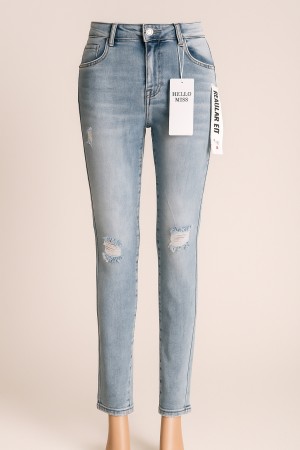 Hello miss jeans regular fit grijs HM5191-3