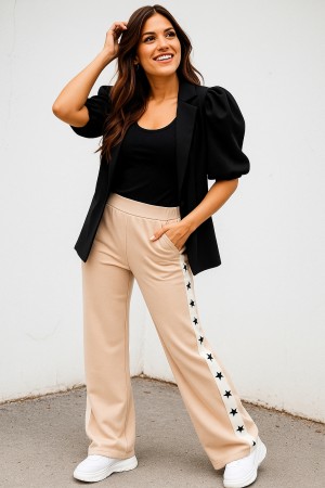  Straight leg  star jogger travel  beige 8785