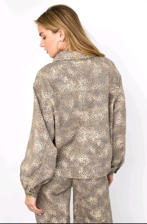 Leopard jeansjack gimme