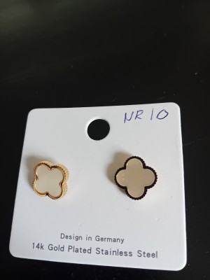 Oorstekers klaver  gold 