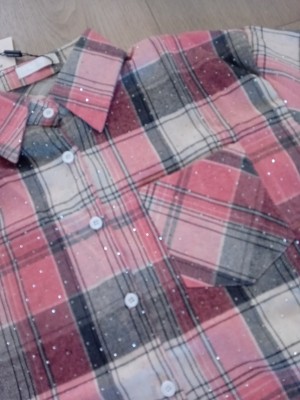 Ruitblouse all over strass 