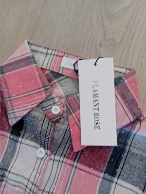 Ruitblouse all over strass 