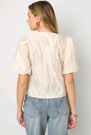 Top beige pofmouw gimme 