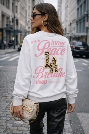 Sweater inner peace wit 81741