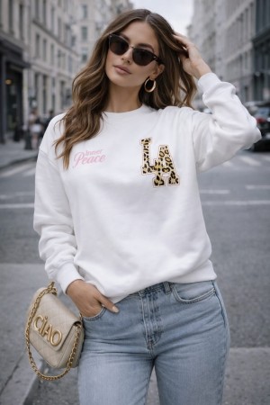 Sweater inner peace wit 81741